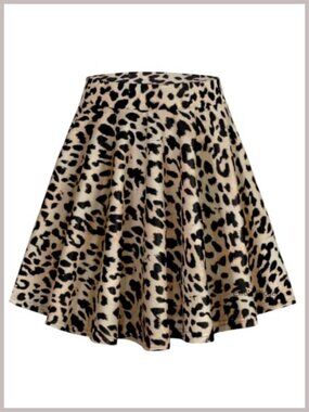 Pleated Mini Skirt High Waisted A-Line Flowy Casual Summer Skirt